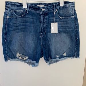Good American Shorts BLUE197 Size 16 NWT